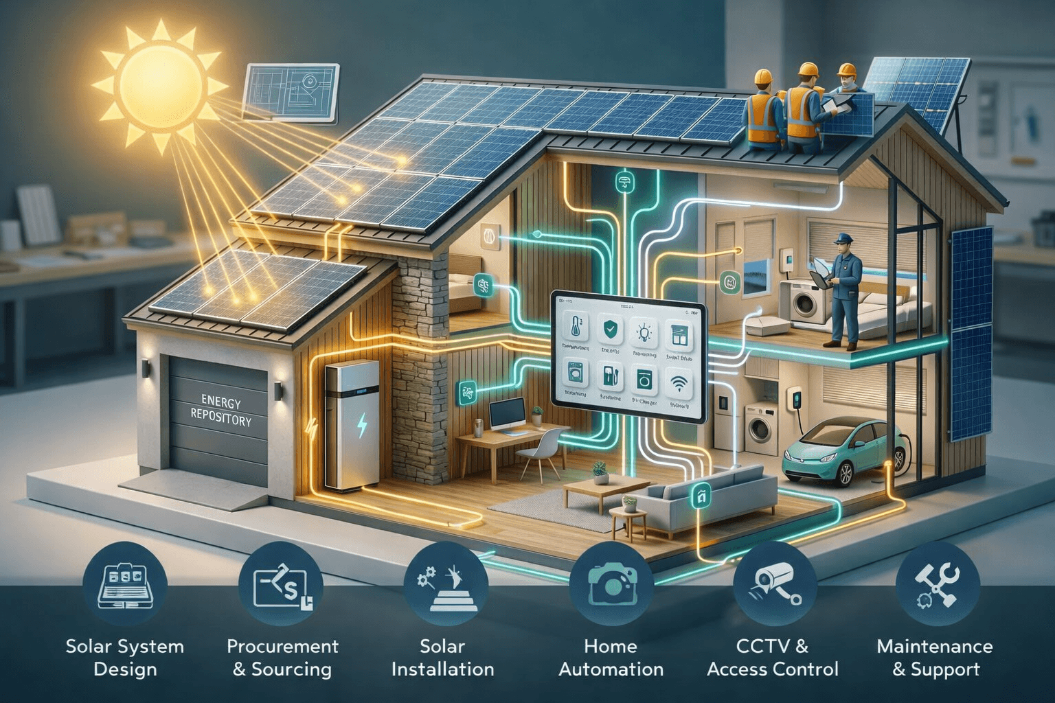 Services section visual